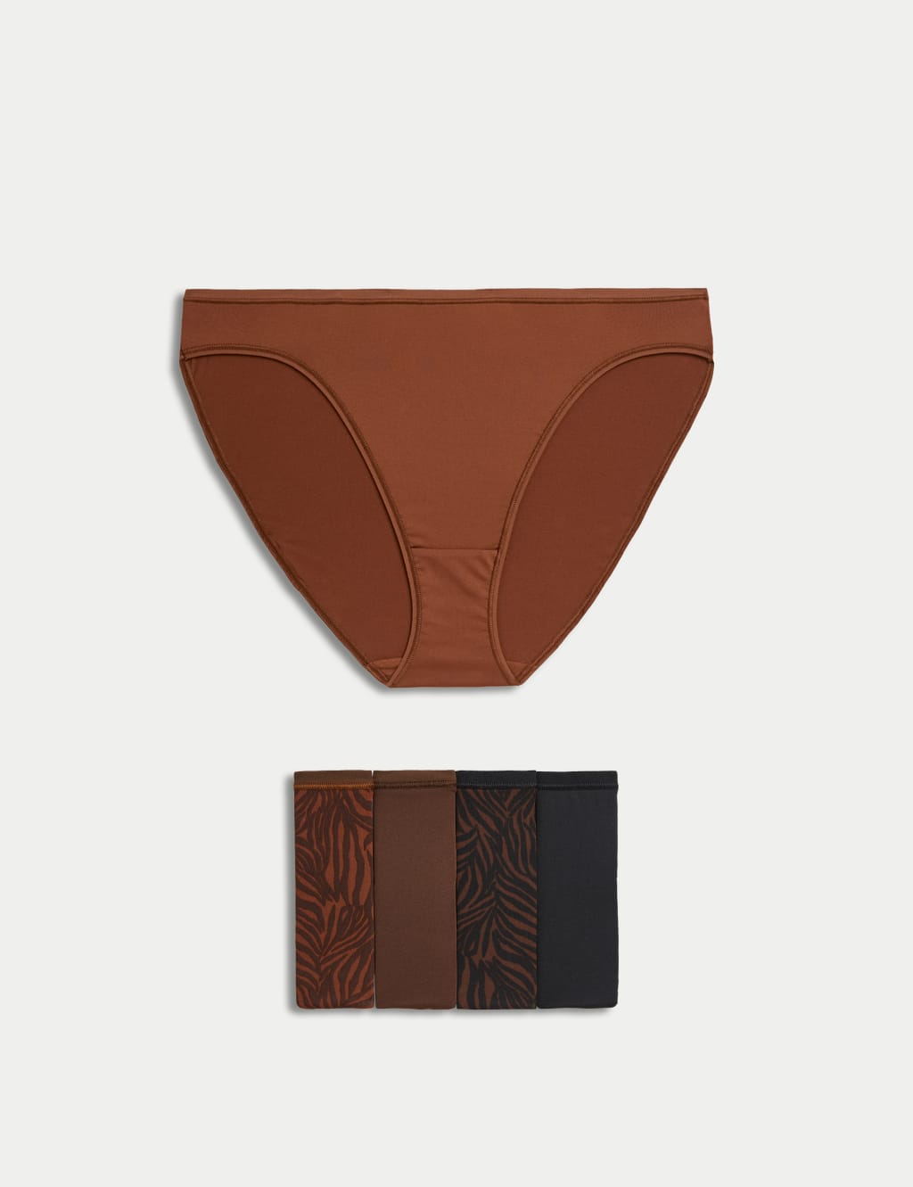 5pk No VPL High Leg Knickers