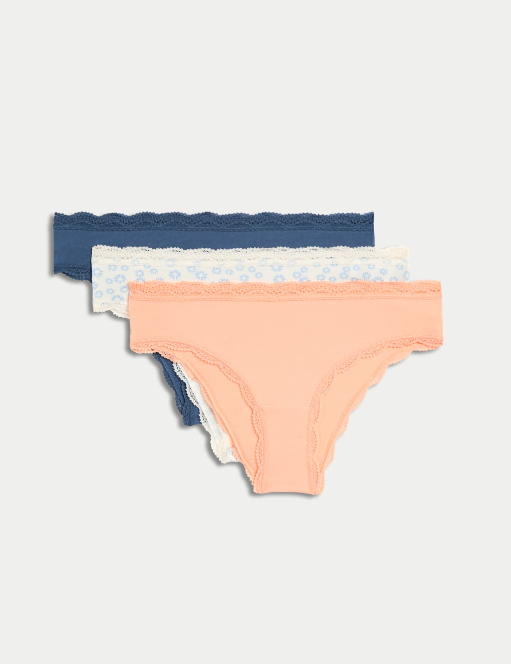 3pk Cotton Rich Brazilian Knickers