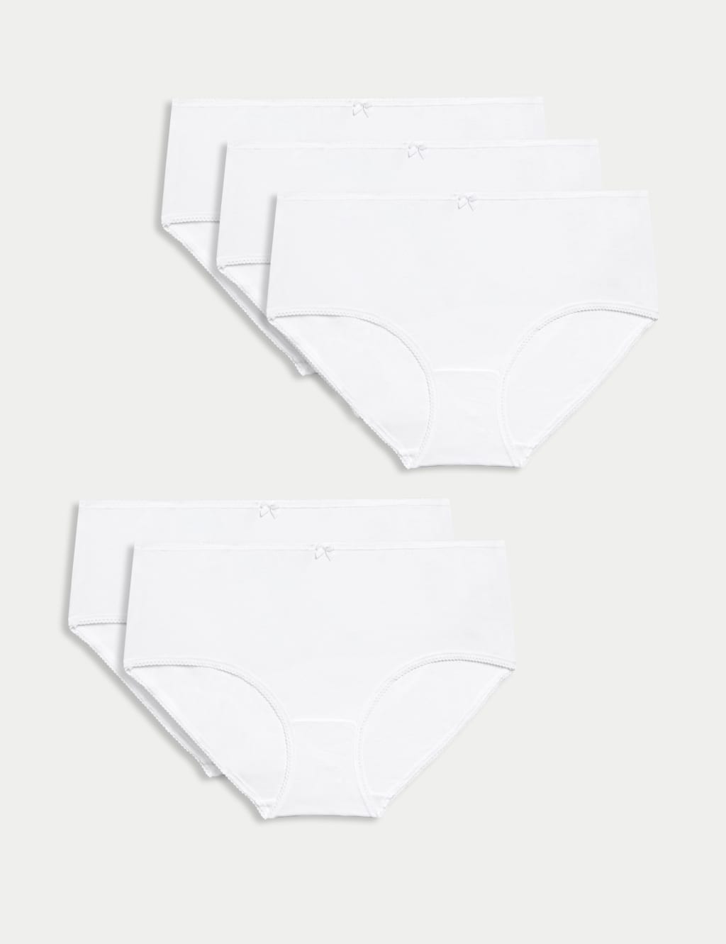 5pk Cotton Lycra® High Rise Shorts