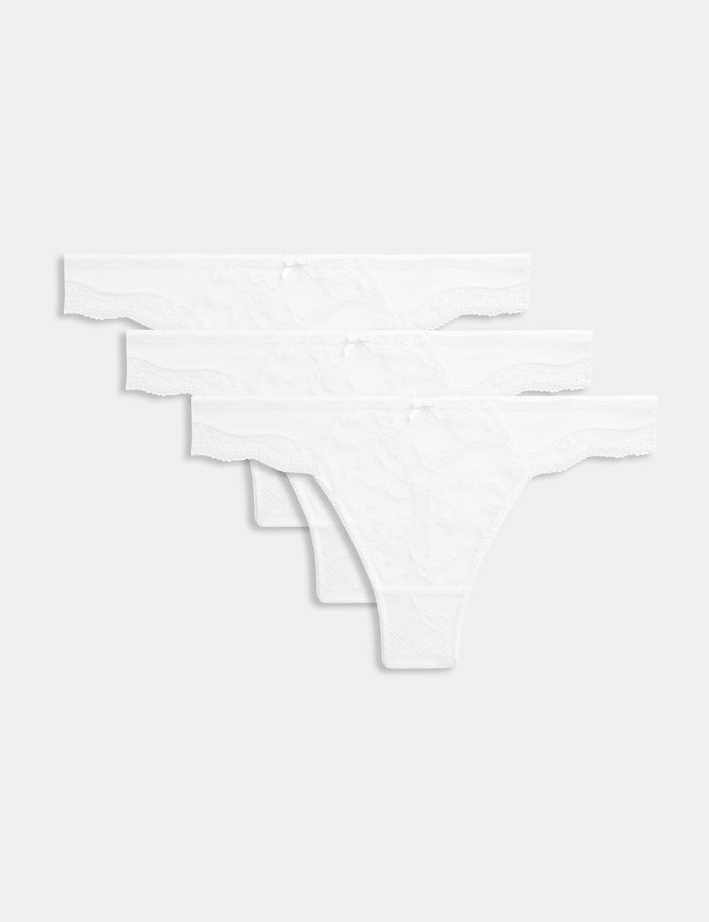 3pk Lace Thongs