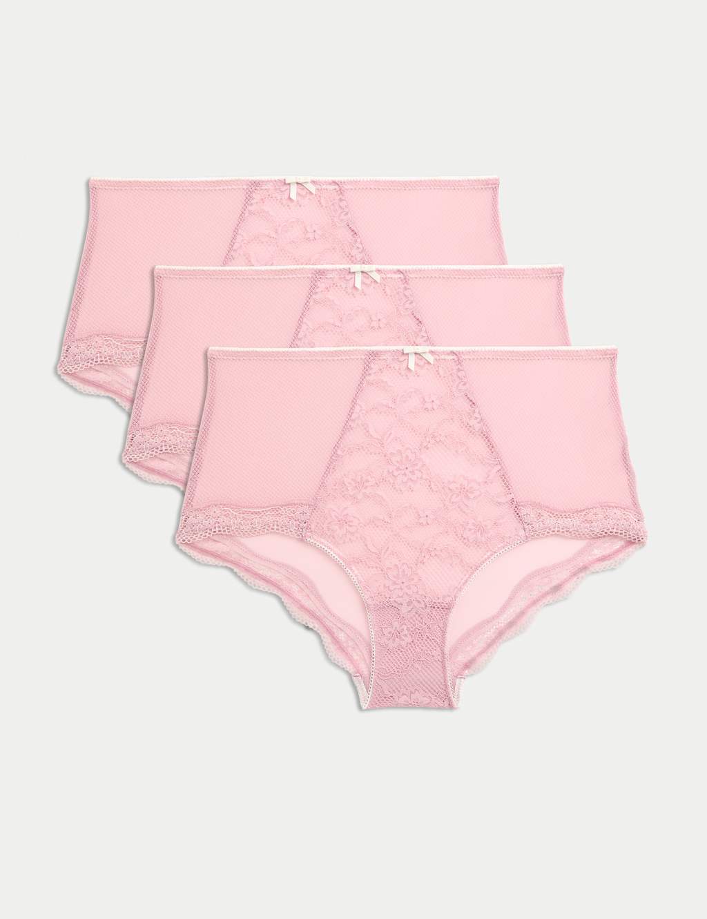 3pk Lace High Rise Shorts