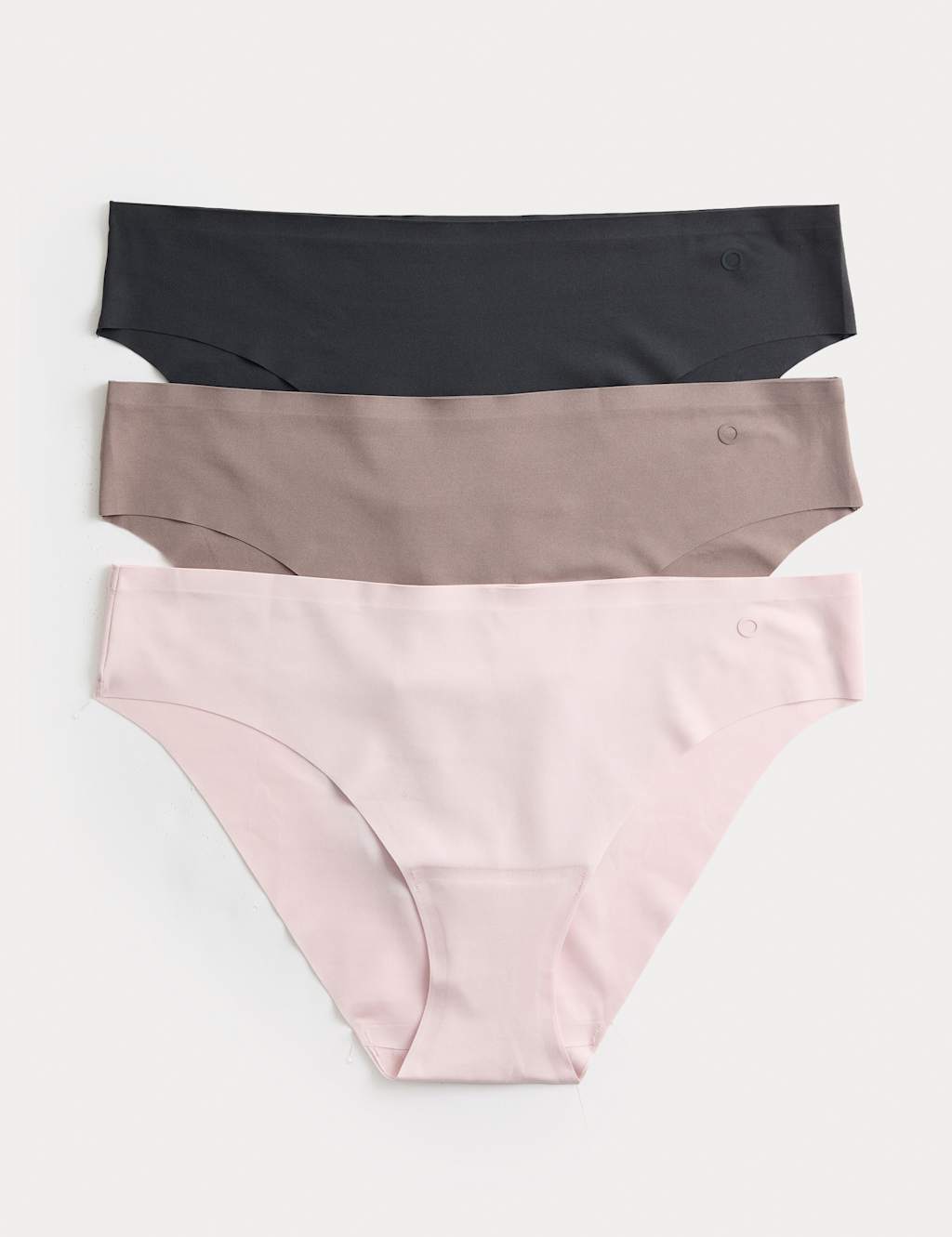 Goodmove Women's 3pk Invisible No VPL Brazilian Knickers - Medium - Brown Haze