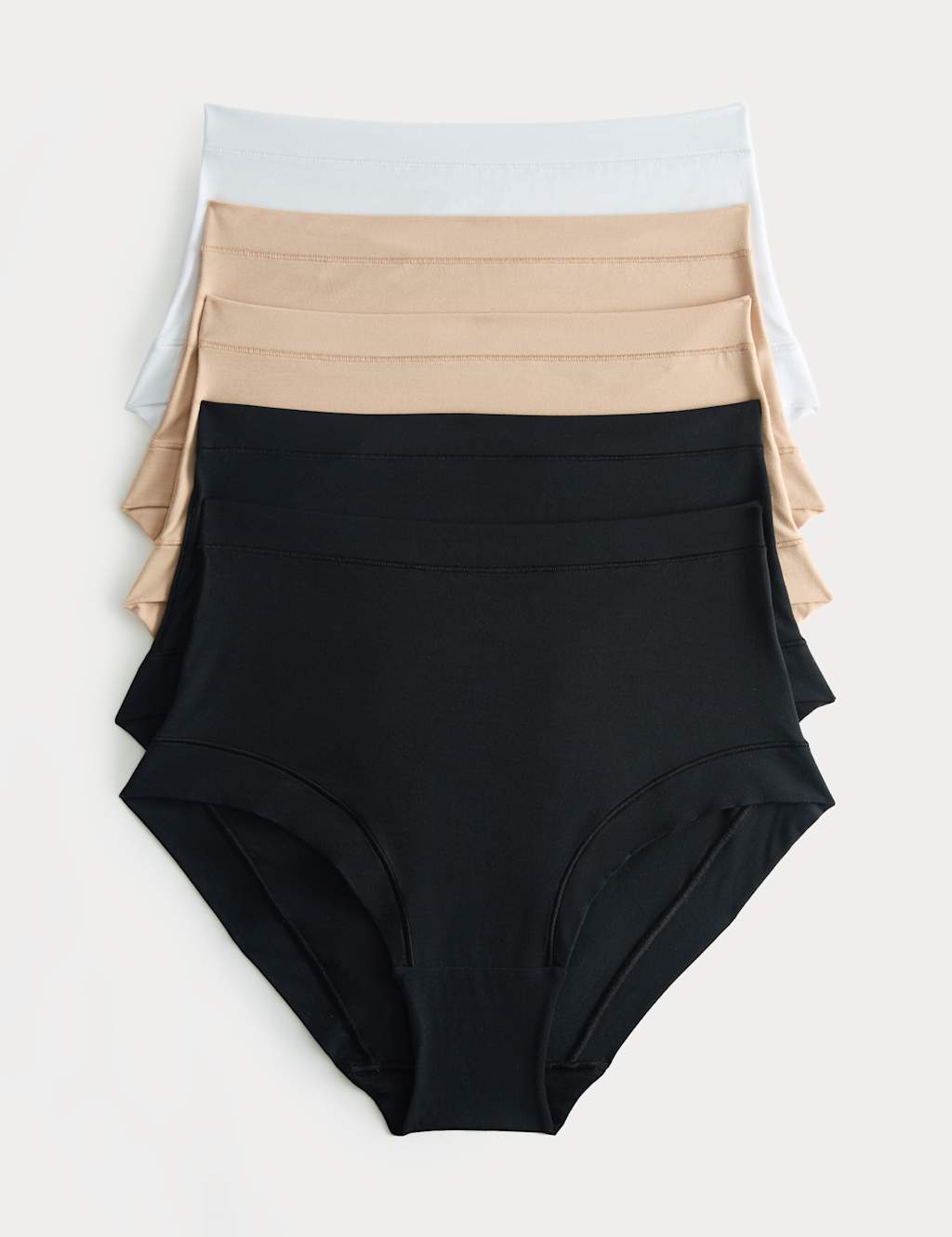 M&S Women's 5 Pack Flexifit Modal Rich Full Briefs - 12 - Black Mix