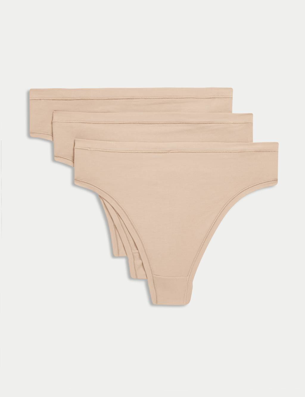 3pk Flexifit™ Modal High Waisted Thongs