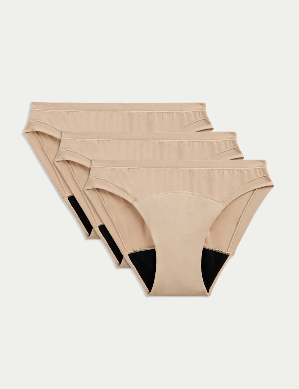 3pk Heavy Absorbency Period Bikini Knickers