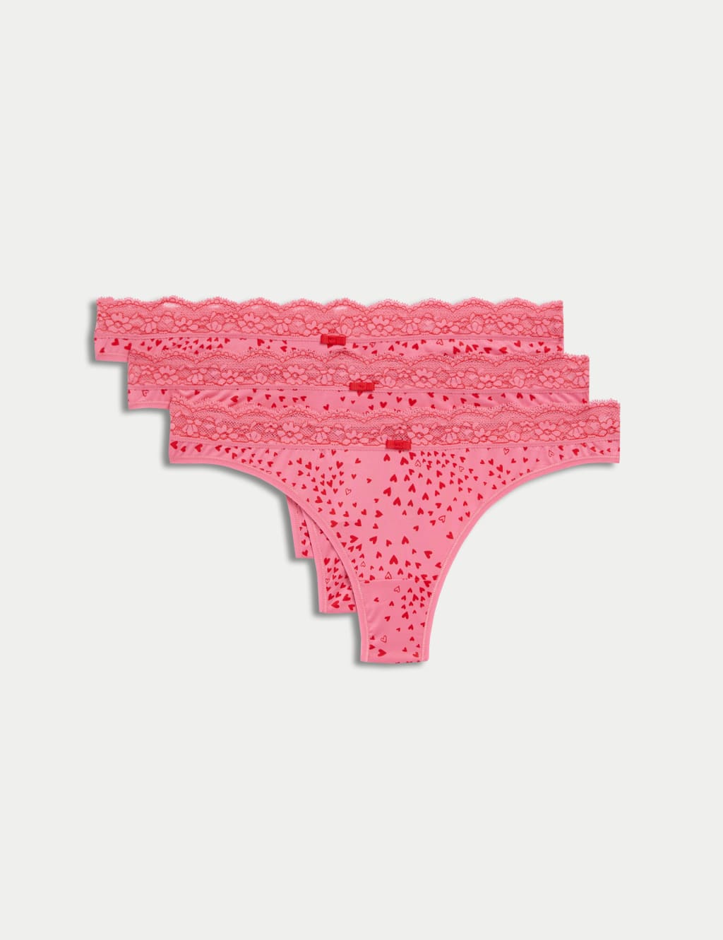 3pk Printed Thongs