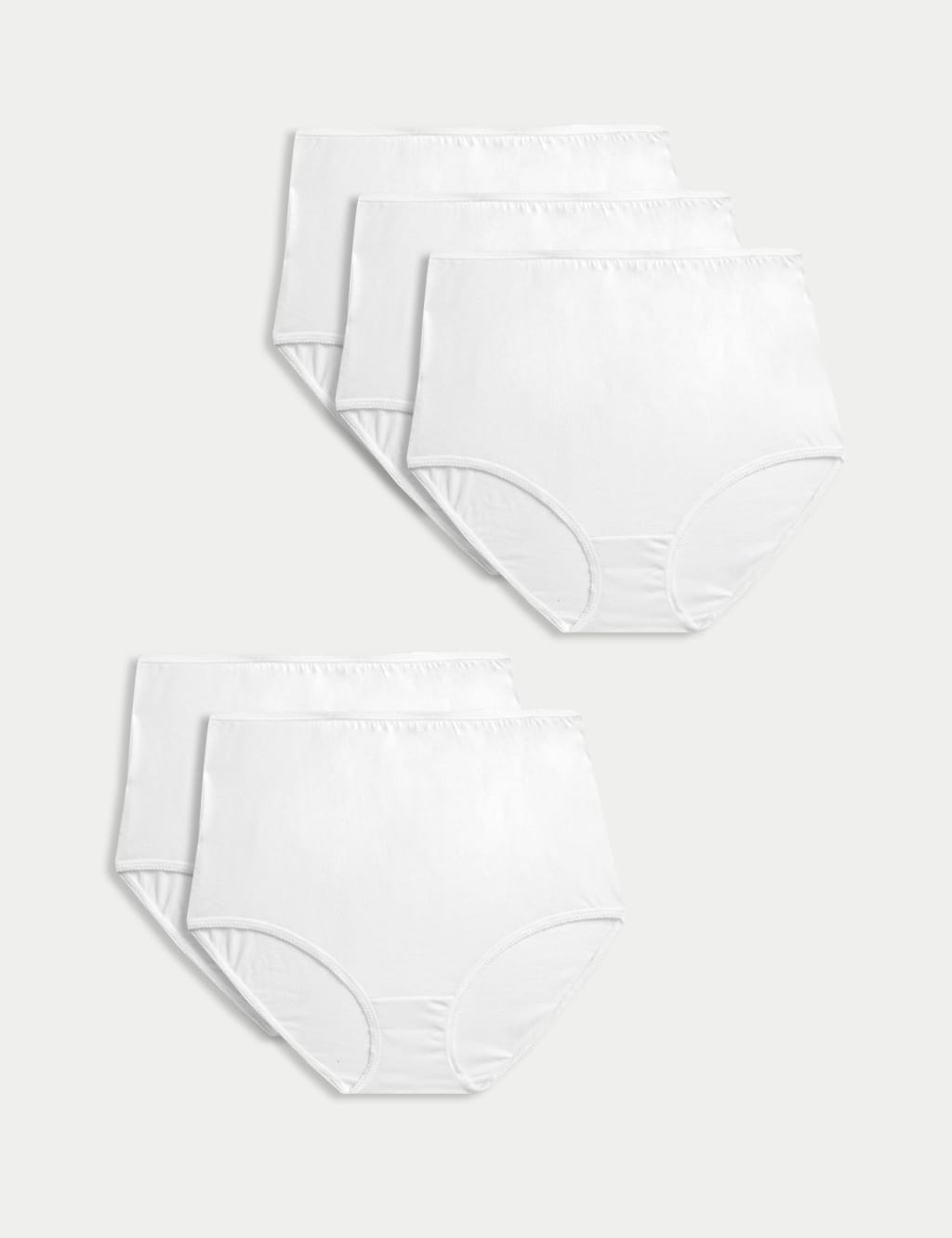 5pk Pure Cotton Full Briefs