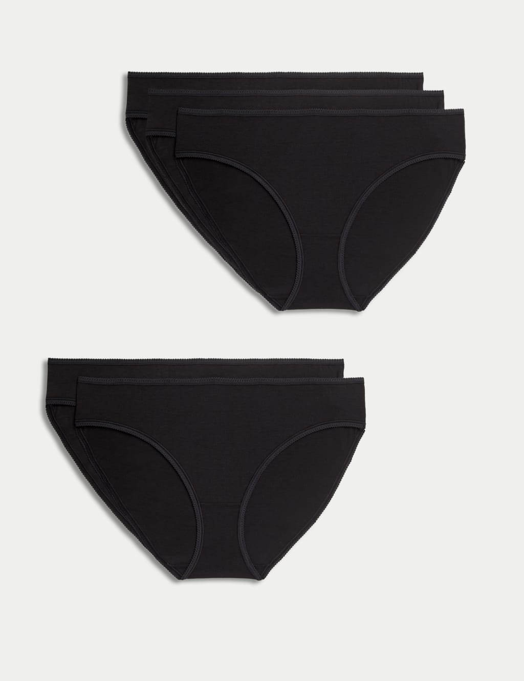 5pk Pure Cotton Bikini Knickers