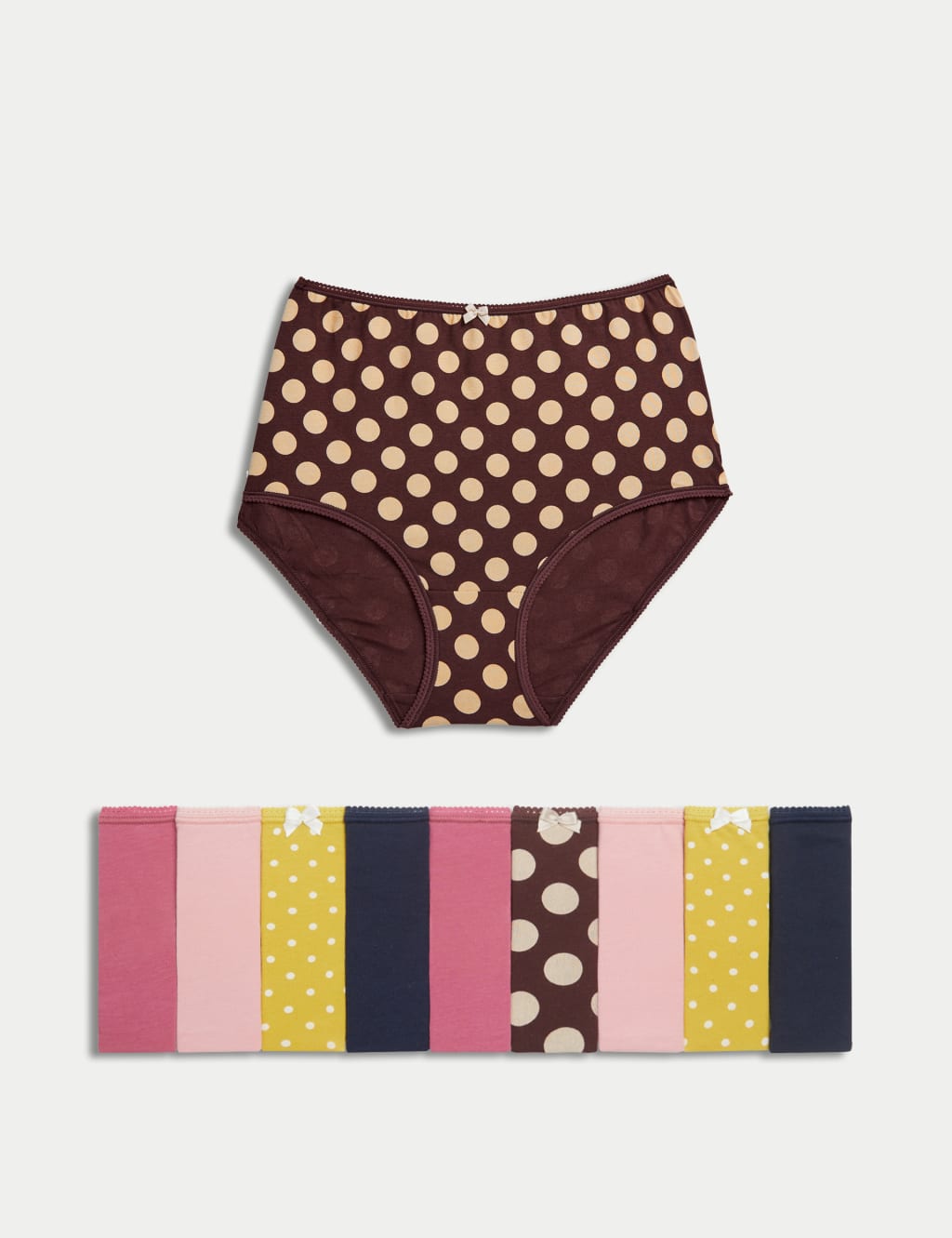 10pk Cotton Lycra® Full Brief Knickers