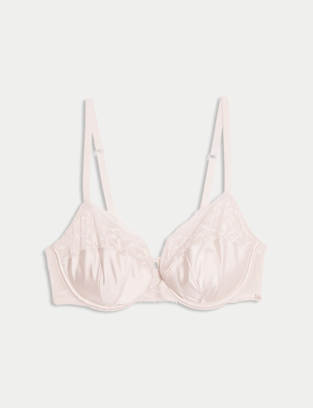 Silk & Lace Wired Balcony Bra