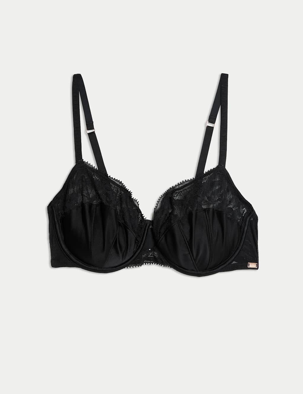 Silk & Lace Wired Balcony Bra