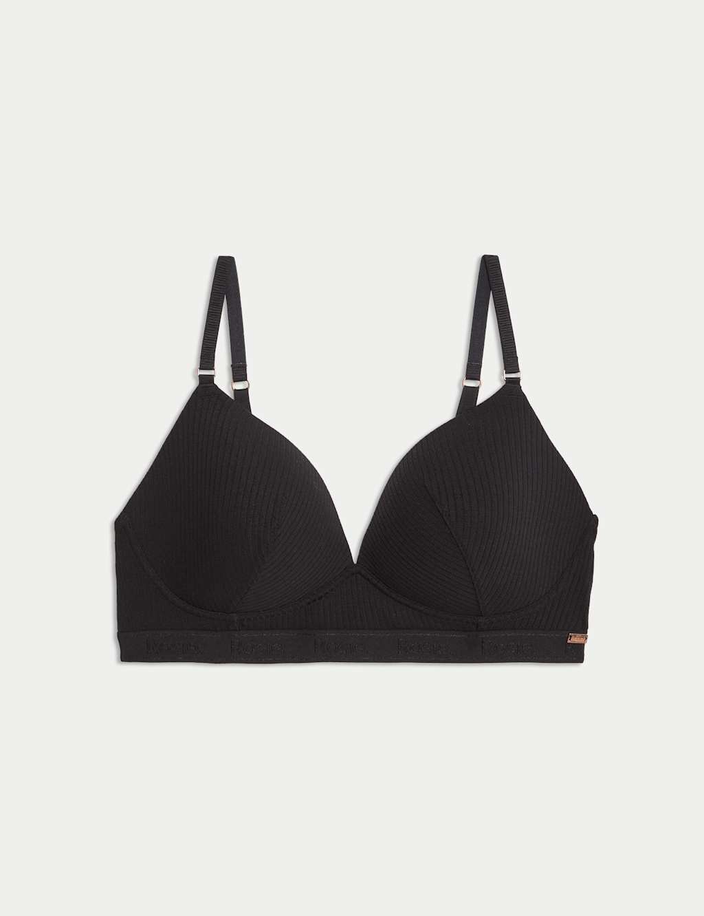 Lounge Rib & Lace Non Wired Plunge Bra (A-E)