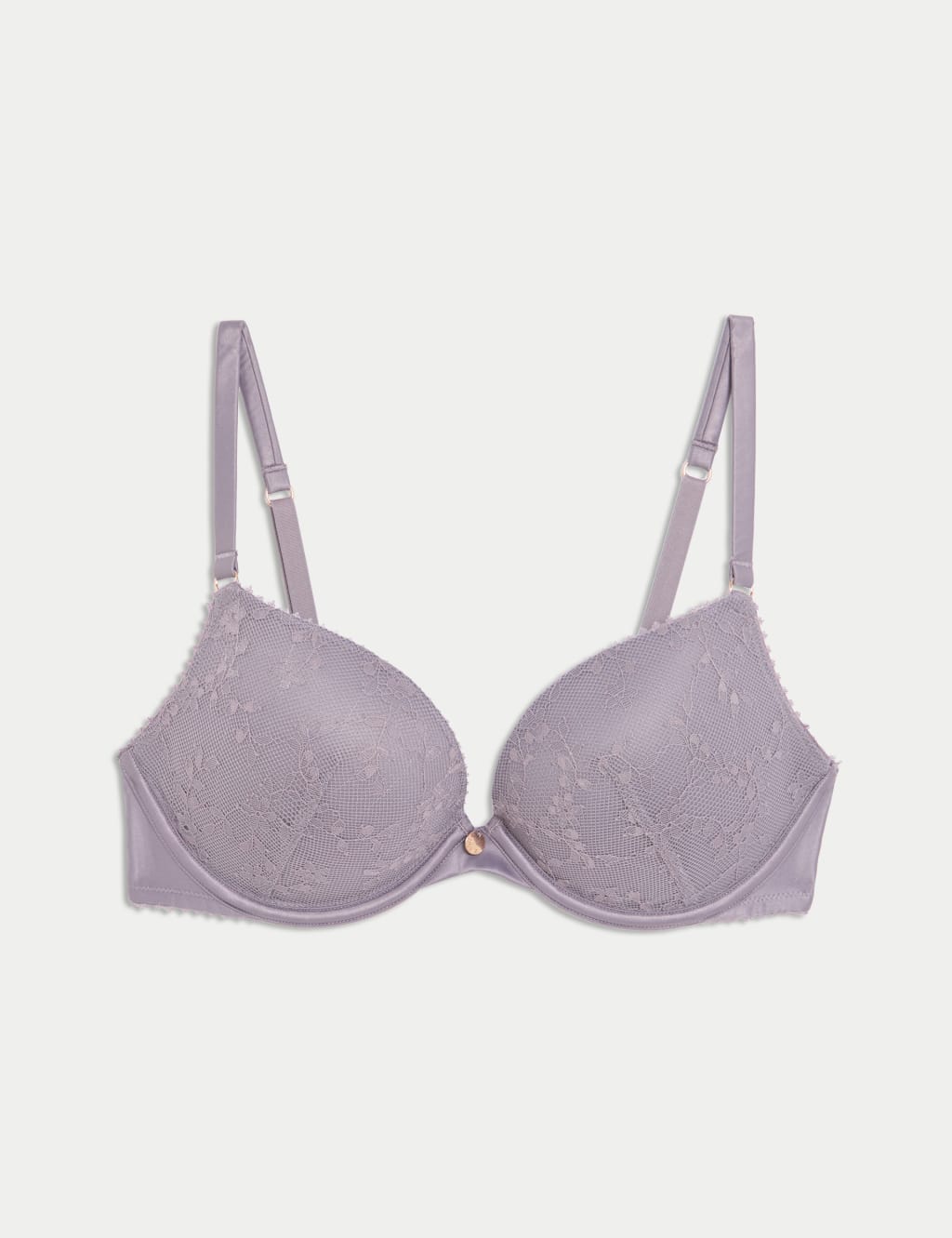 Rosa Lace Wired Push-Up Plunge Bra A-E