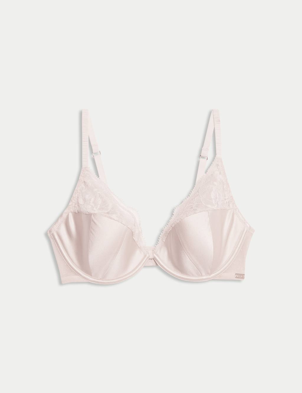 Beau Silk & Lace Wired Plunge Bra (A-E)