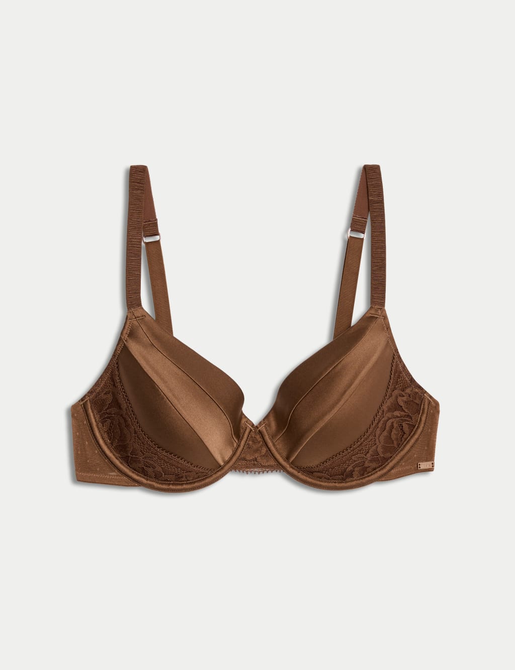 Silk & Lace Wired Full Cup Bra A-E