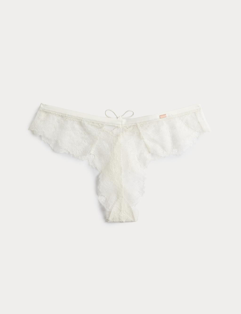 Rosie Women's Forget Me Not Lace French Knickers - 22 - Ivory