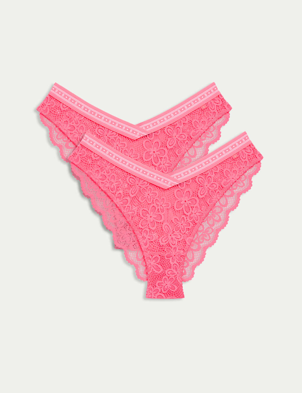 2pk Cleo Lace Miami Brazilian Knickers