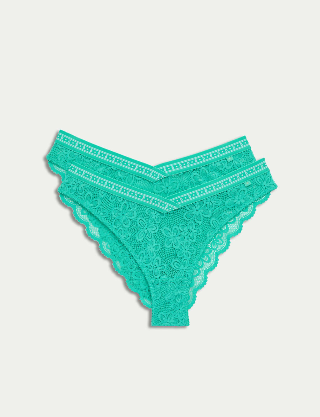2pk Cleo Lace Miami Brazilian Knickers