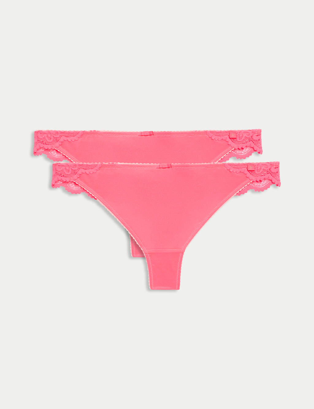 2pk Hanna Glossie Microfibre Thongs