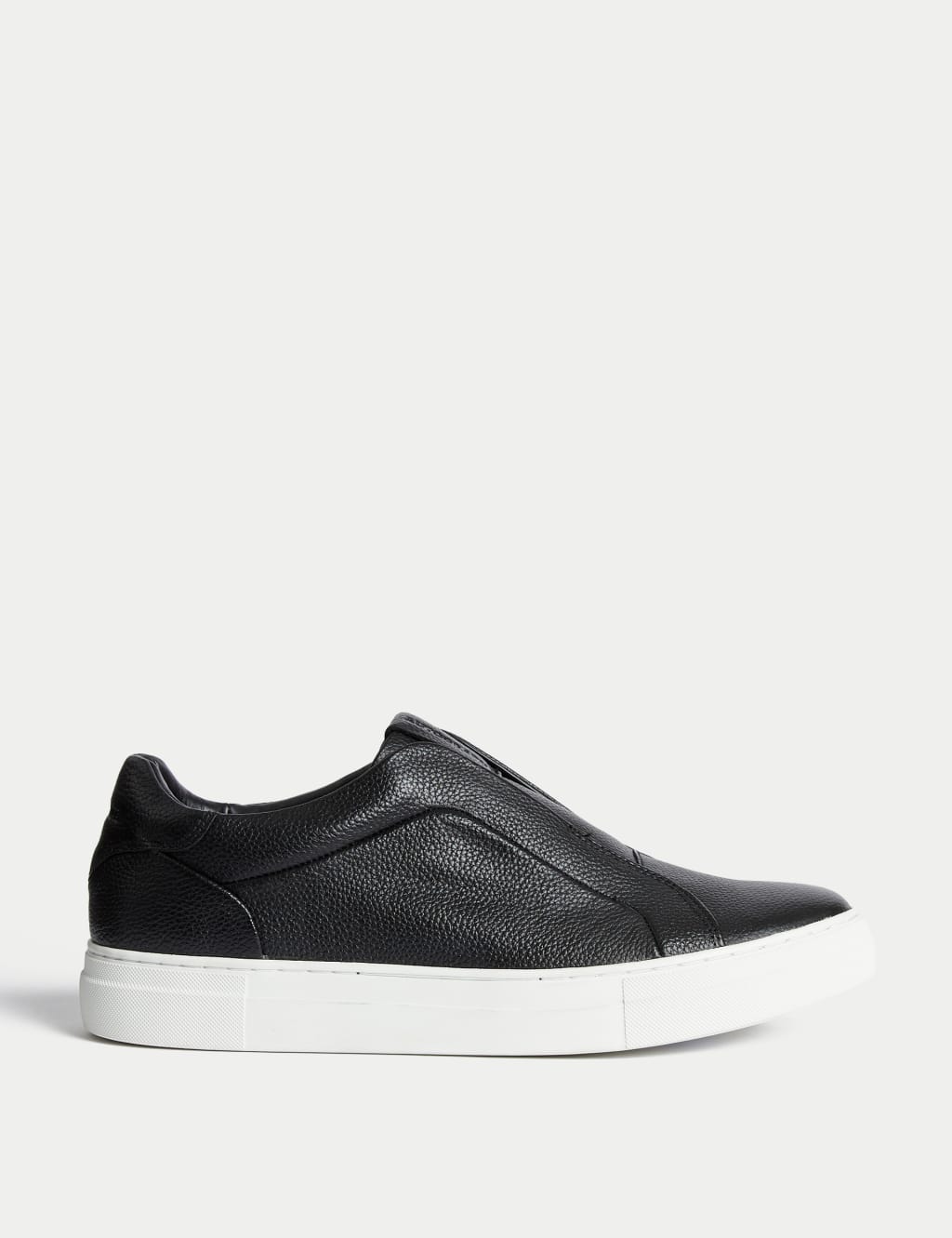 Leather Slip-On Trainers with Freshfeet™