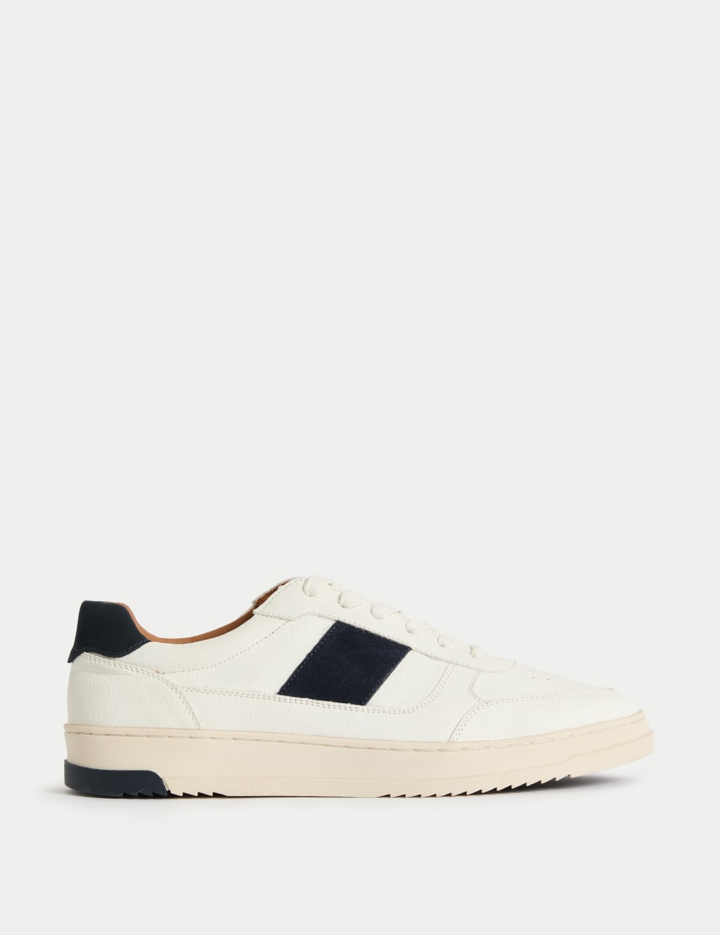Lace Up Retro Court Trainers