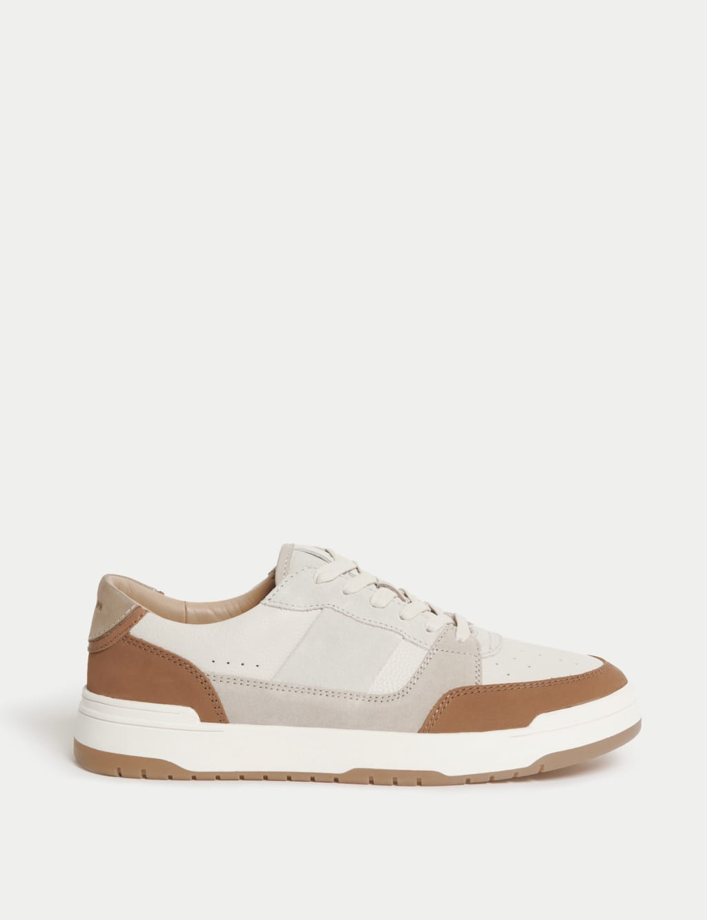 Leather Lace Up Trainers
