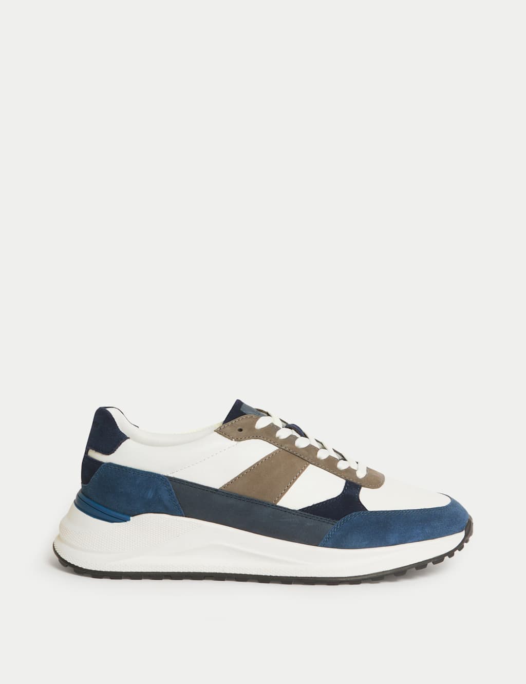 Leather Lace Up Trainers