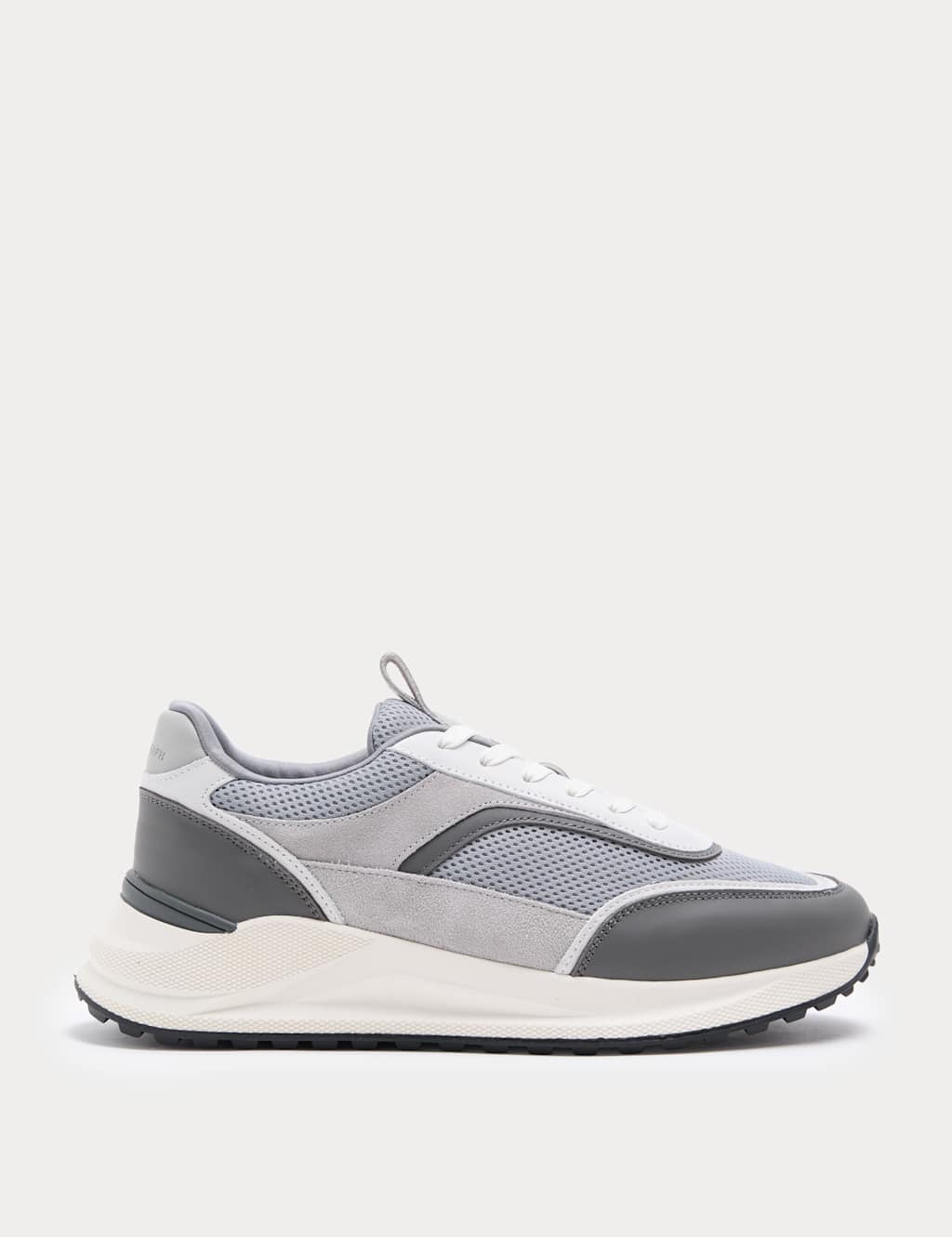 Autograph Men's Sports Mesh Trainers - 8 - Grey Mix
