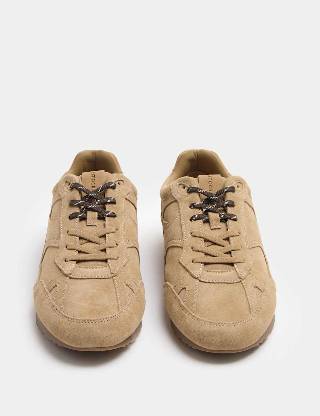 Autograph Men's Suede Lace Up Trainers - 12 - Light Tan