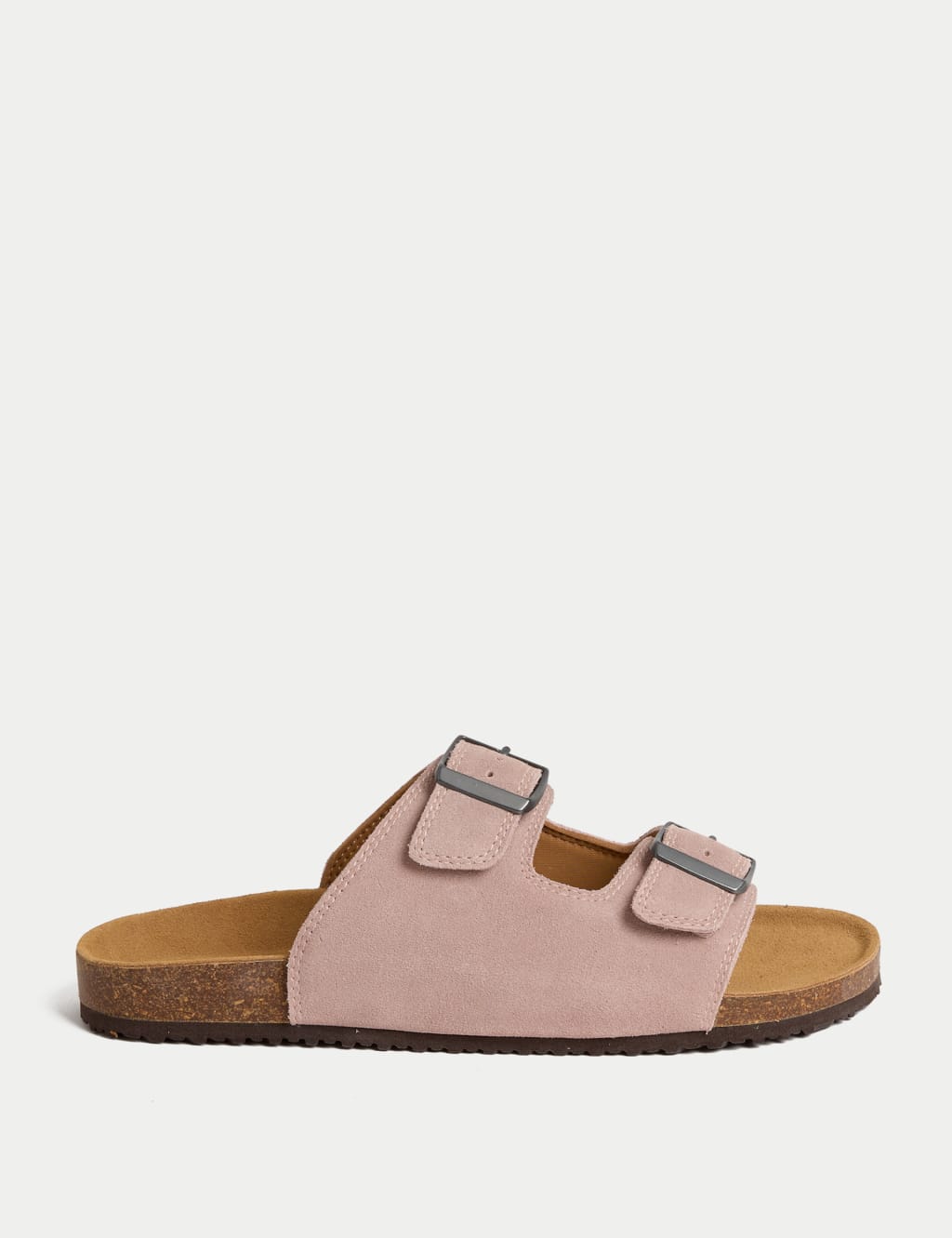 Suede Slip-On Corkbed Sandals