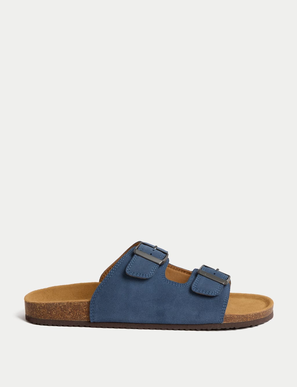 Suede Slip-On Corkbed Sandals