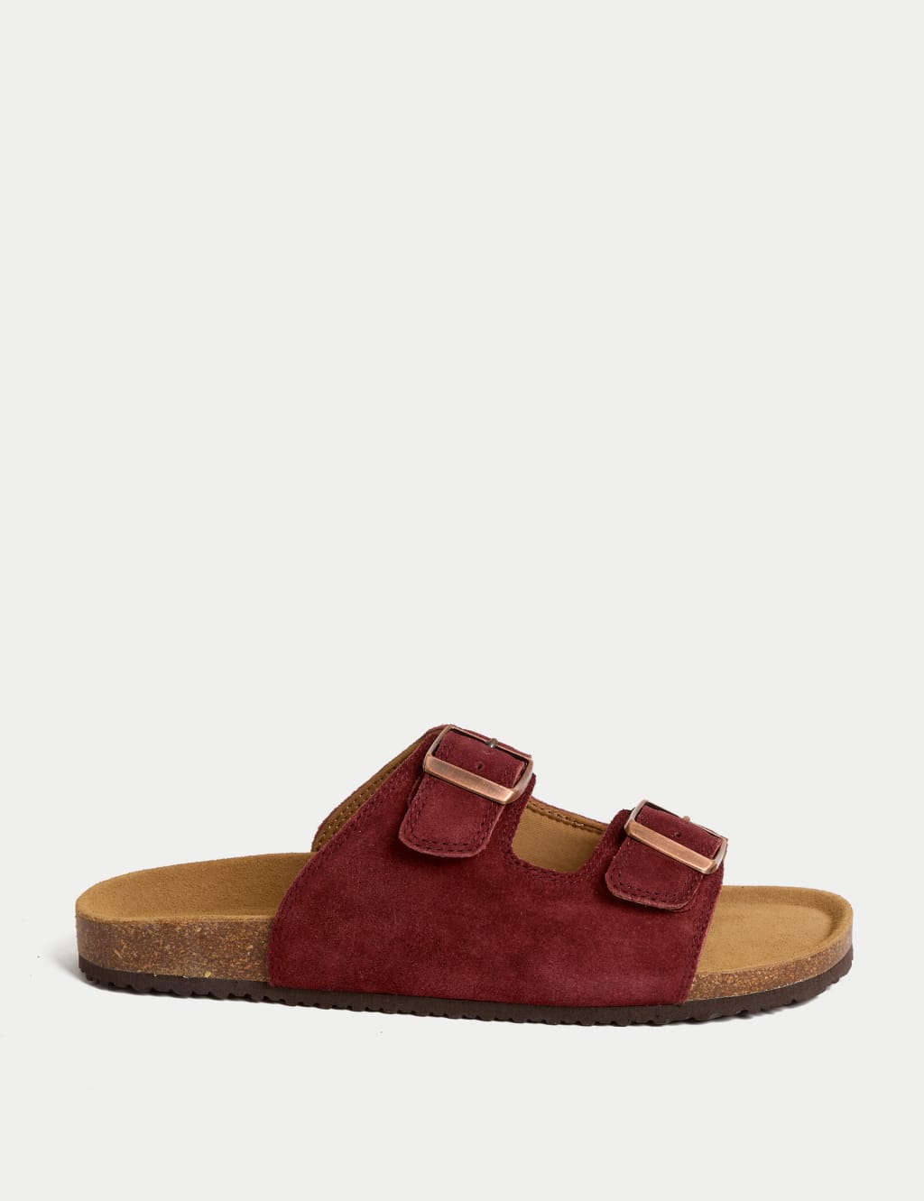 Suede Slip-On Corkbed Sandals