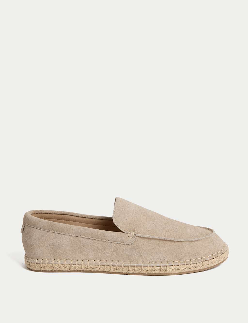 Suede Slip-On Espadrille Loafers