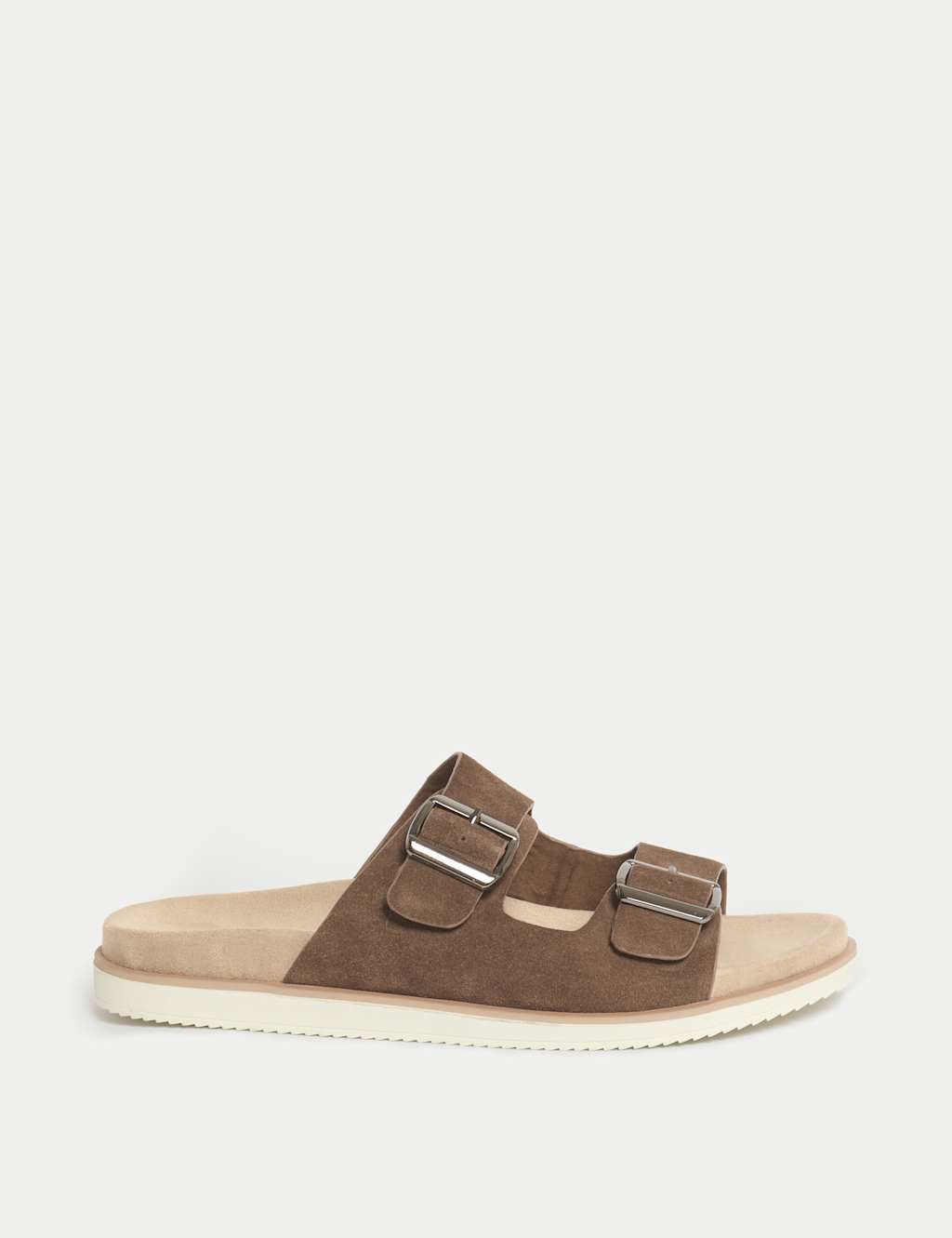 Suede Slip-On Sandals