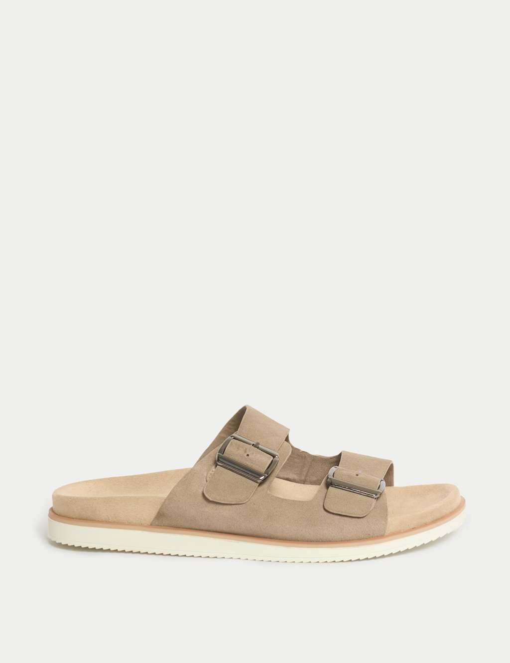 Suede Slip-On Sandals