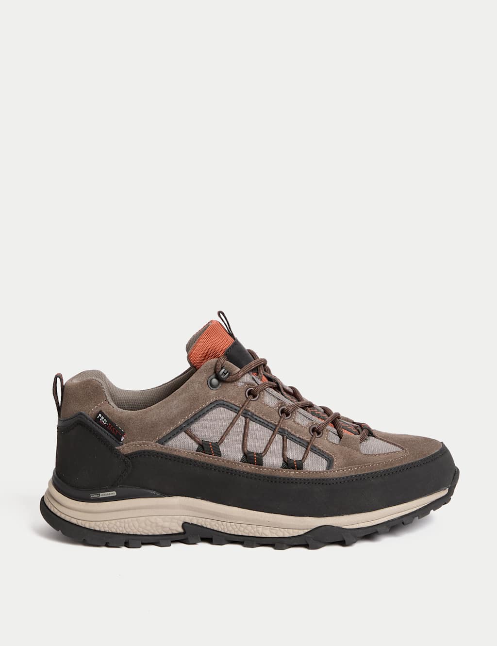 M&S Waterproof Walking Shoes Brown Mix
