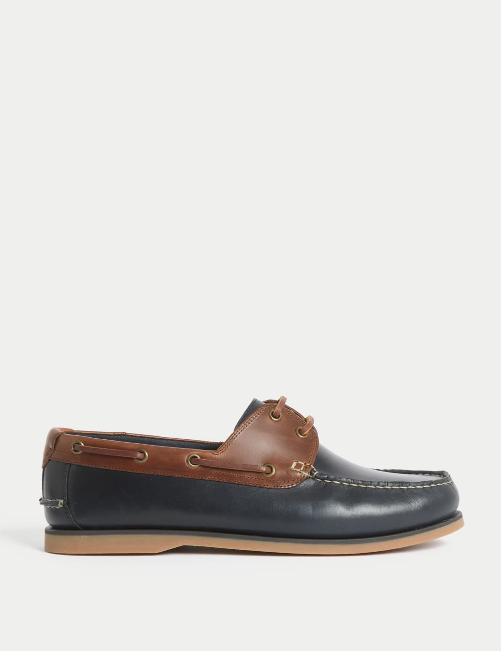 Wide Fit Leather Boat Shoes