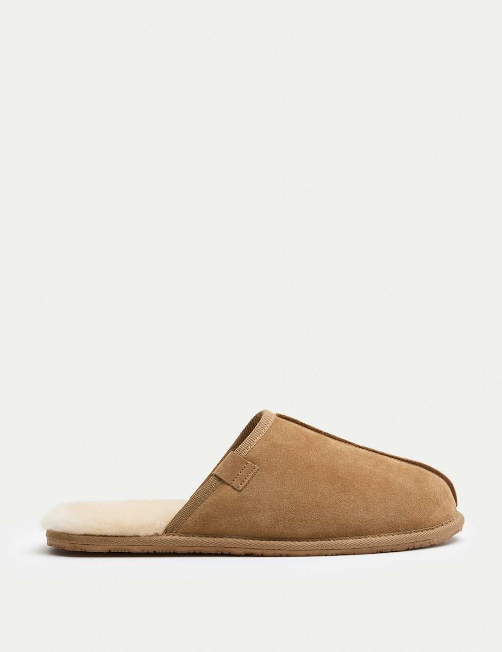 M&S Suede Mule Slippers with Freshfeet Tan