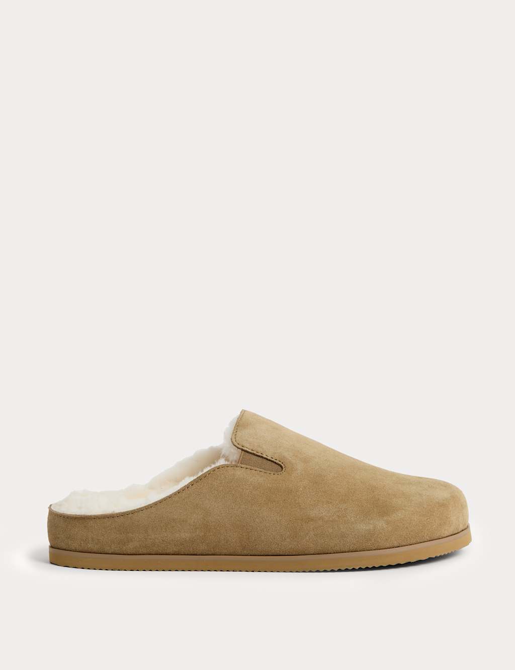 Autograph Suede Shearling Mule Slippers with Freshfeet Stone