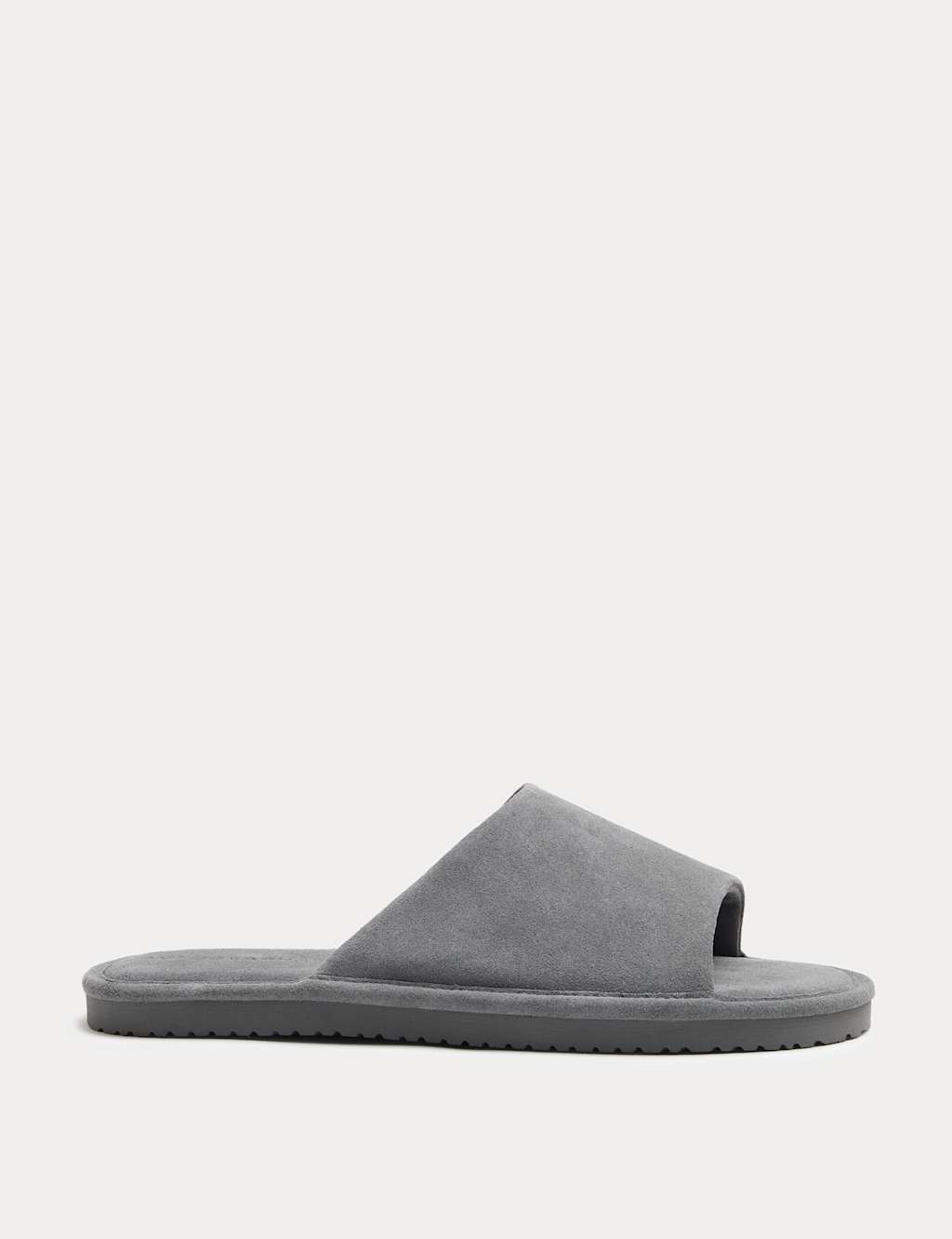 Autograph Men's Suede Sliders - 6 - Mid Grey