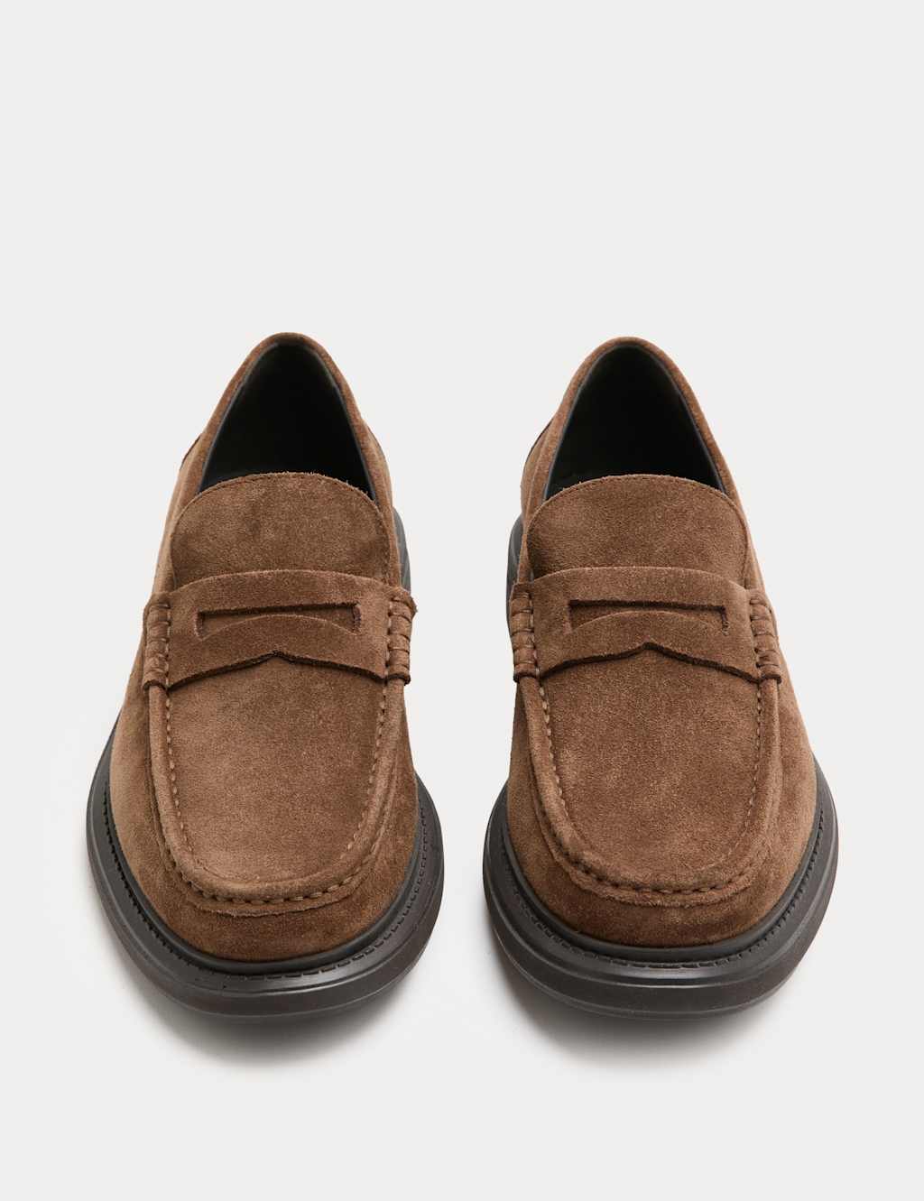 M&S Suede Loafers Brown
