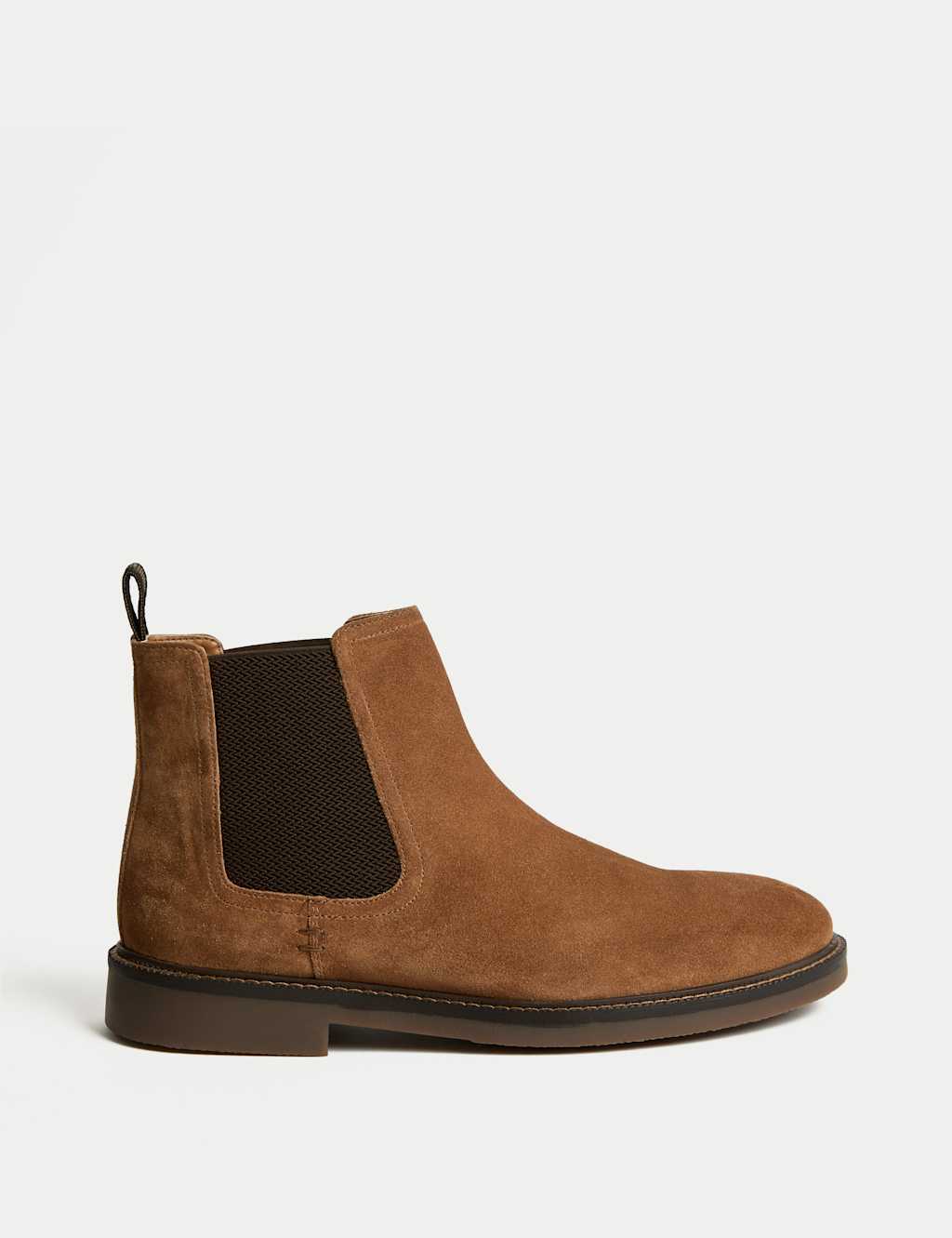 M&S Suede Chelsea Boots Tan
