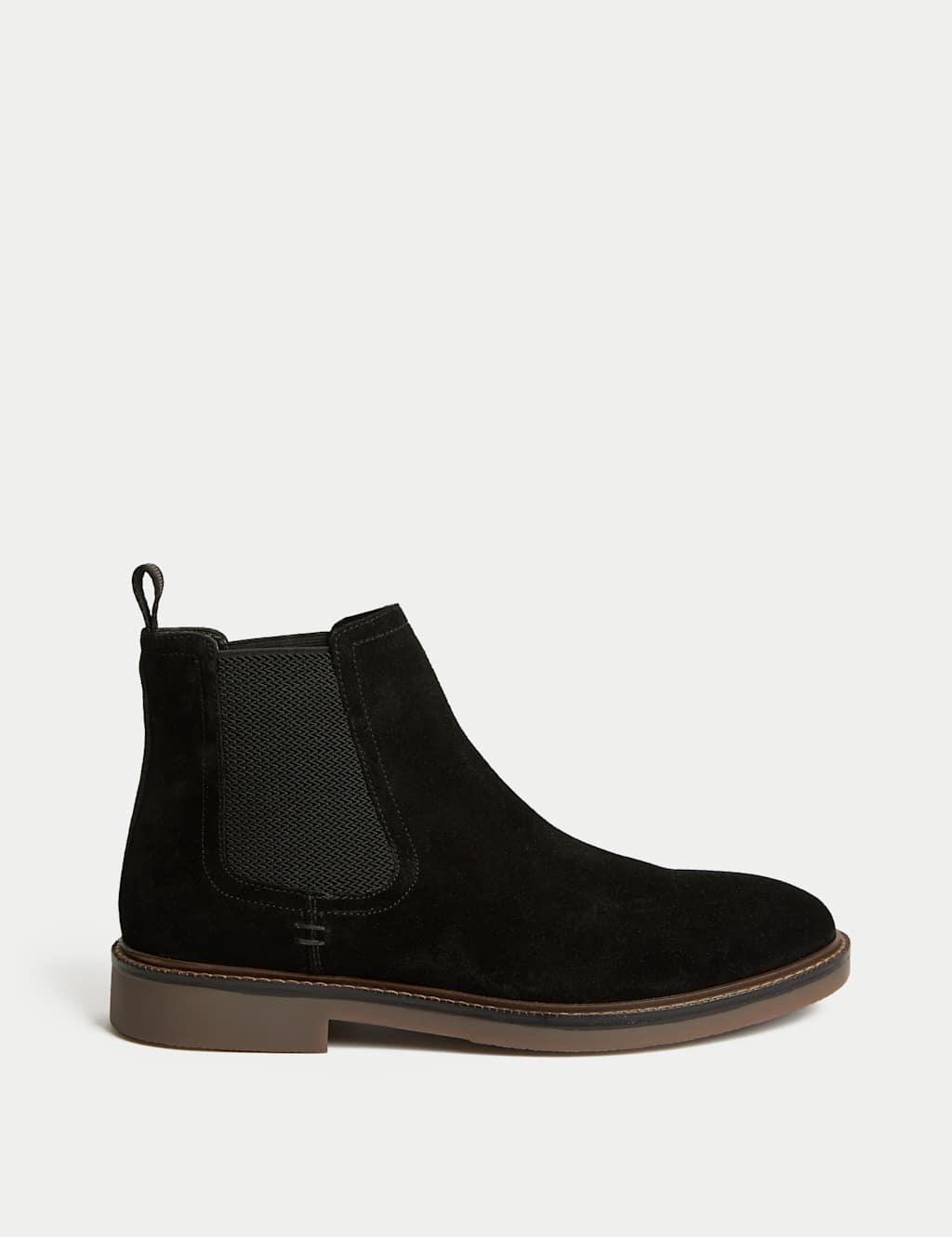M&S Suede Chelsea Boots Black