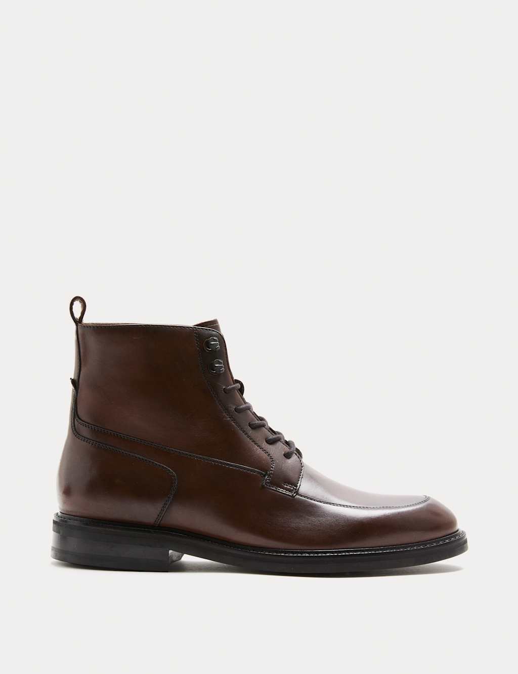 JAEGER Leather Casual Boots Brown