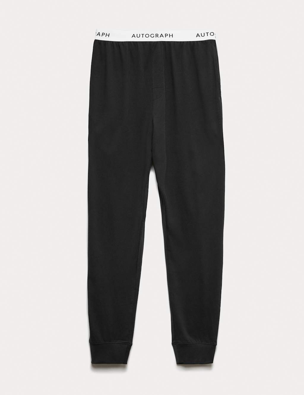 Autograph Supima Cotton Modal Elasticated Pyjama Joggers Black