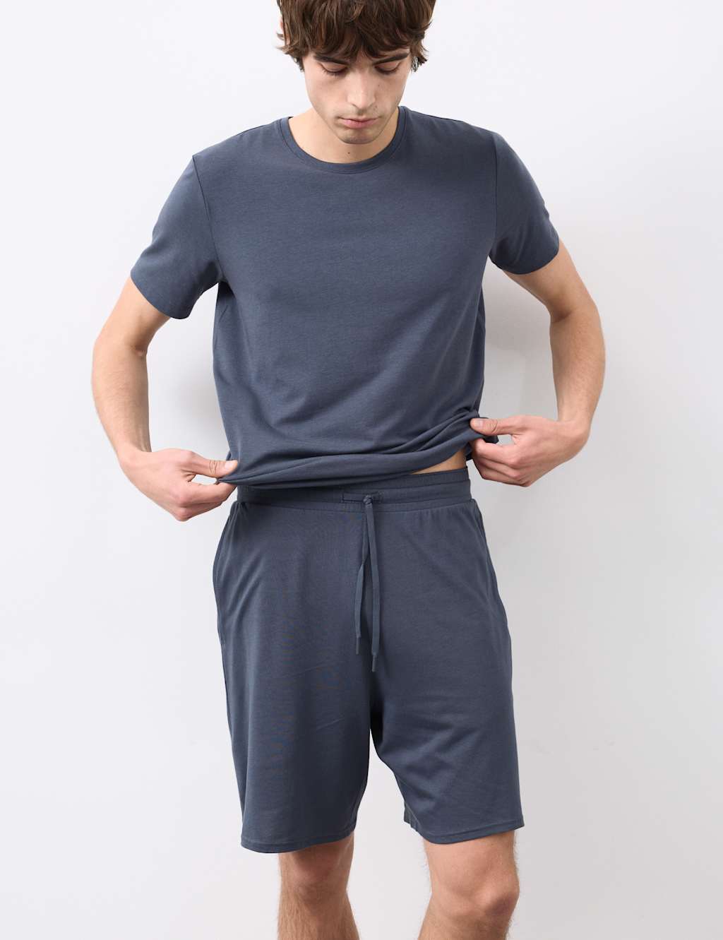 Autograph Supima Cotton Modal Pyjama Shorts Dark Ink