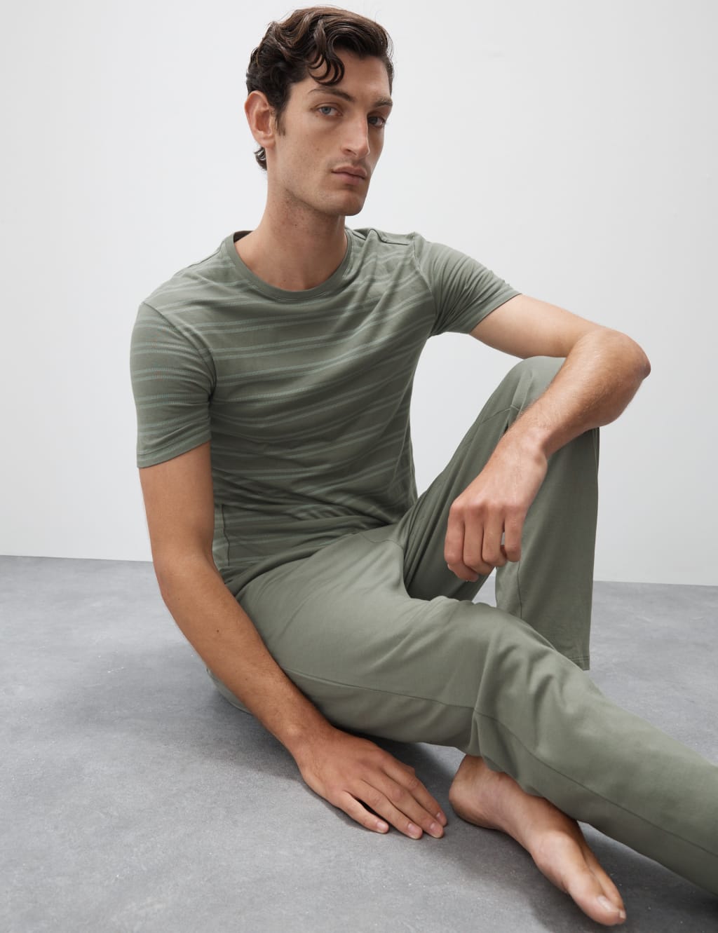 Supima® Cotton Modal Striped T-shirt Vest