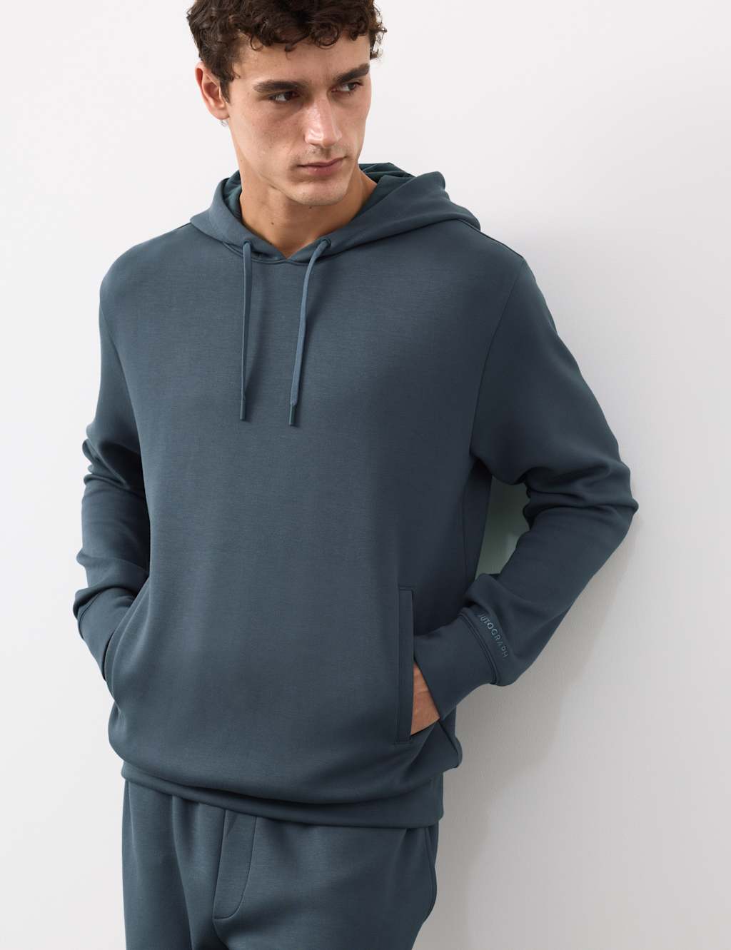 Autograph Modal Blend Stretch Hoodie Dark Ink