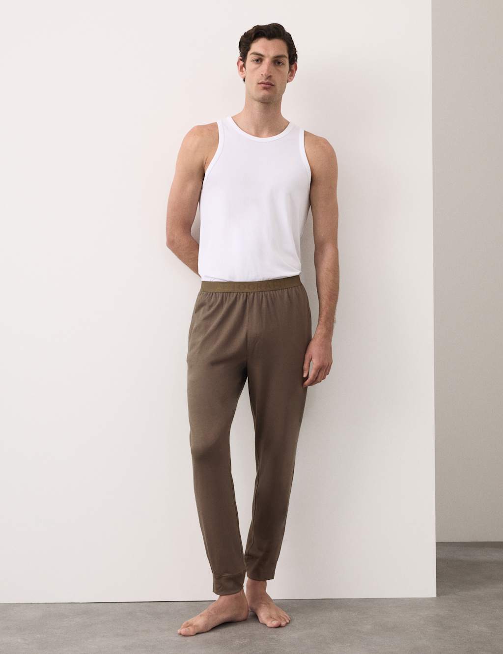 Autograph Men's Supima Cotton Modal Loungewear Bottoms - 3XL - Dark Mole