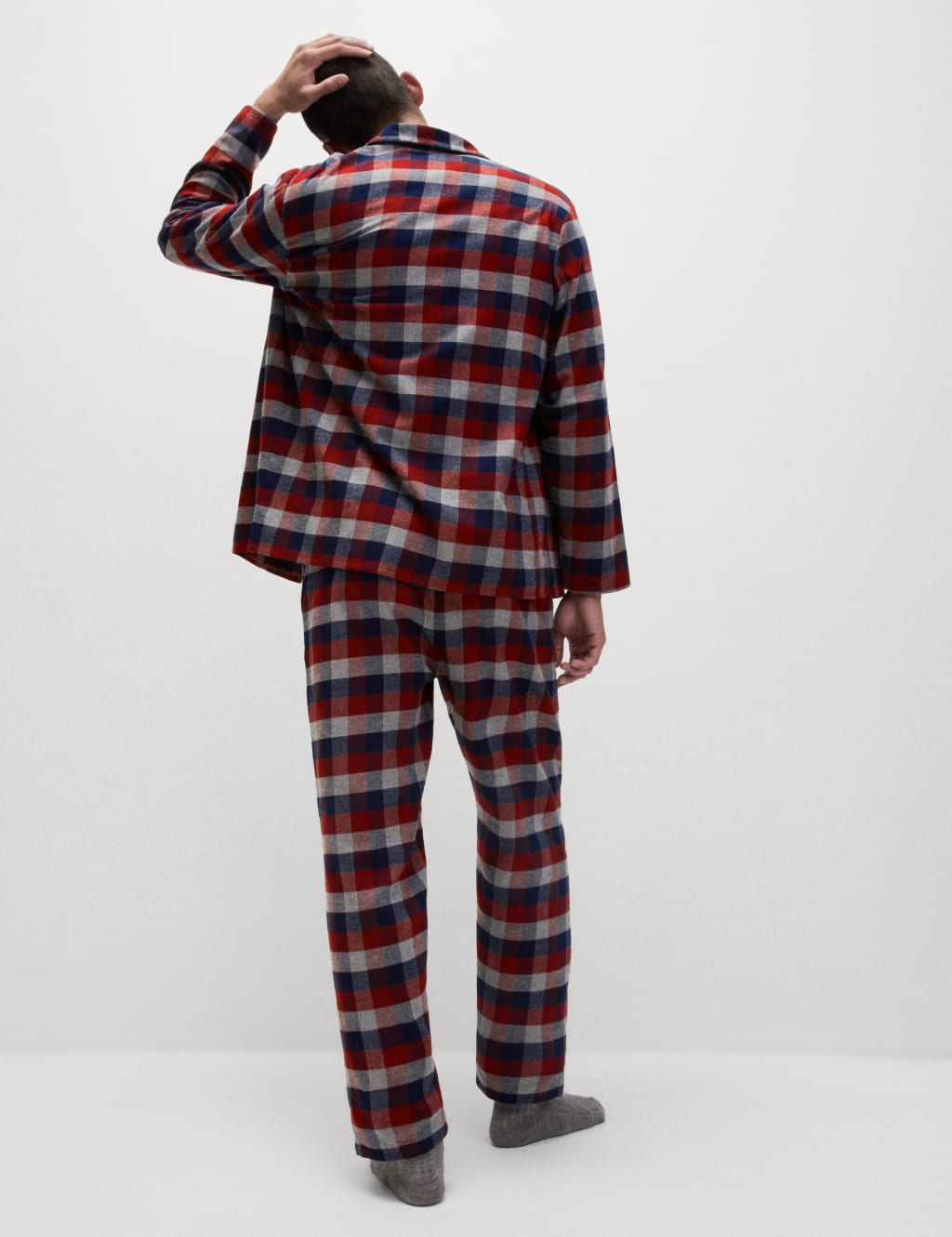 Brushed Cotton Checked Pyjama Set